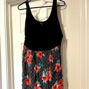 Barely worn sleeveless torrid dress floral